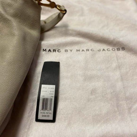 Marc by Marc Jacobs Genuine Soft Cow Leather Bag in Light Gray Color X Large - Picture 11 of 11